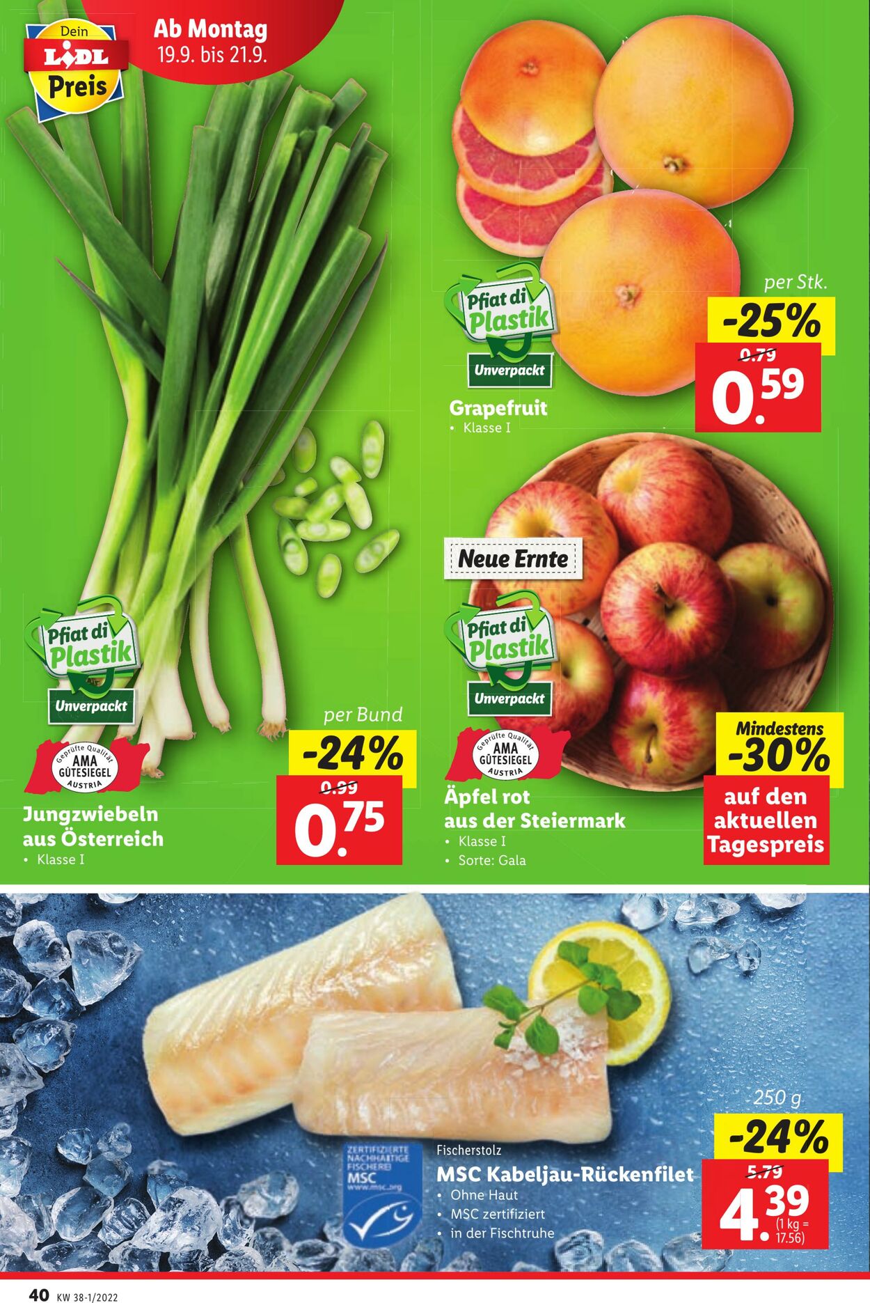 Prospekt Lidl 15.09.2022 - 21.09.2022