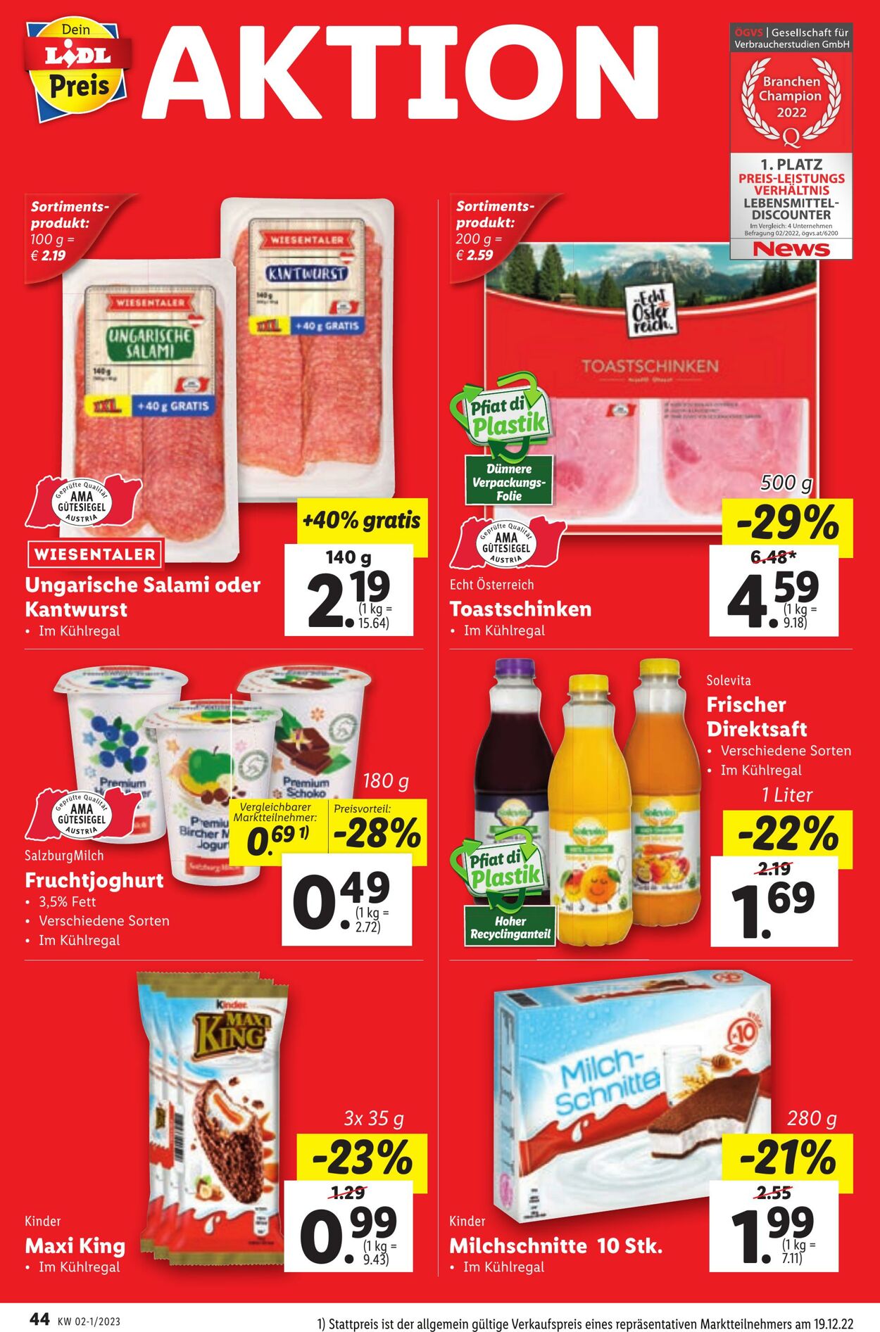 Prospekt Lidl 04.01.2023 - 11.01.2023