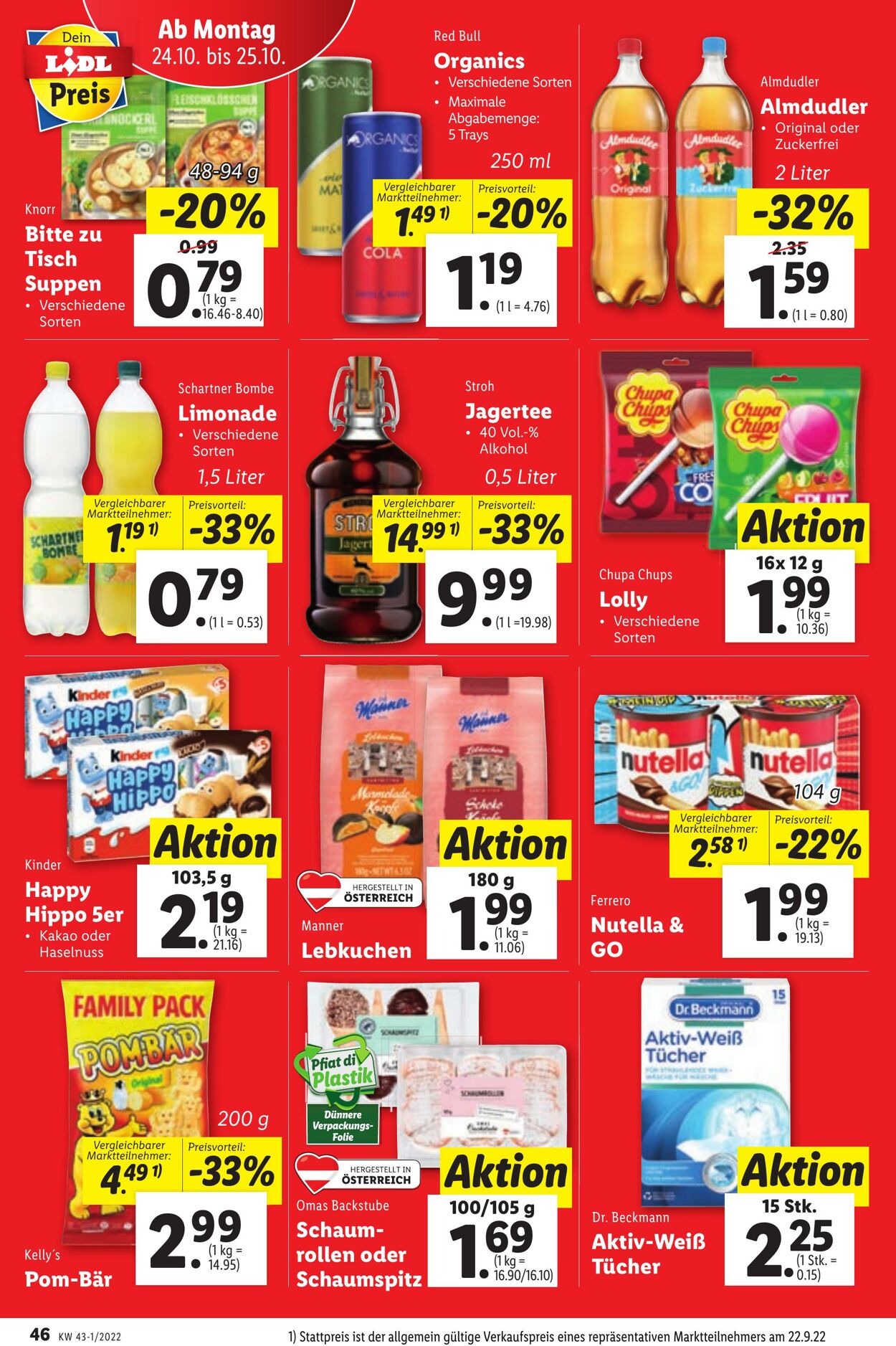 Prospekt Lidl 20.10.2022 - 25.10.2022