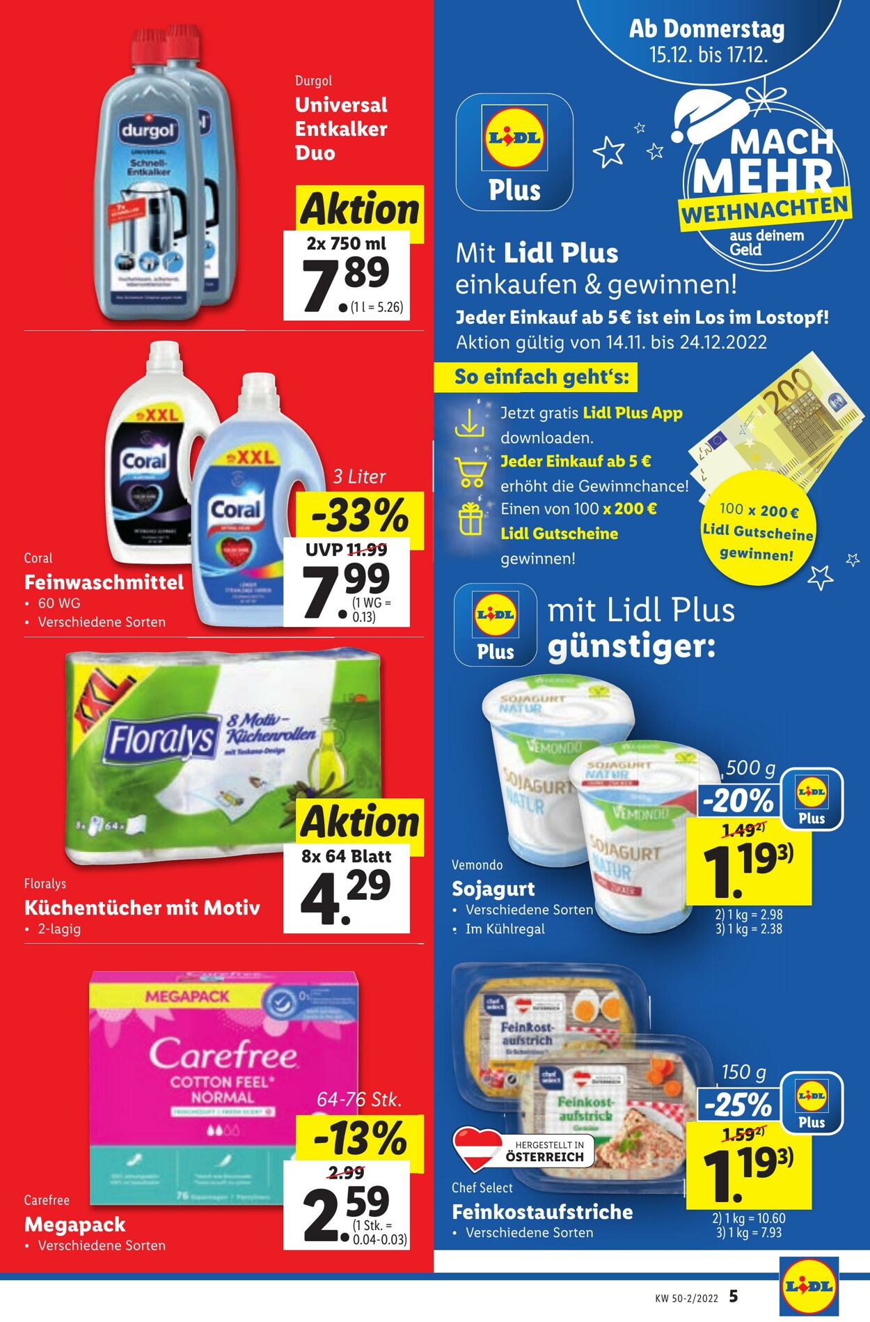 Prospekt Lidl 15.12.2022 - 21.12.2022