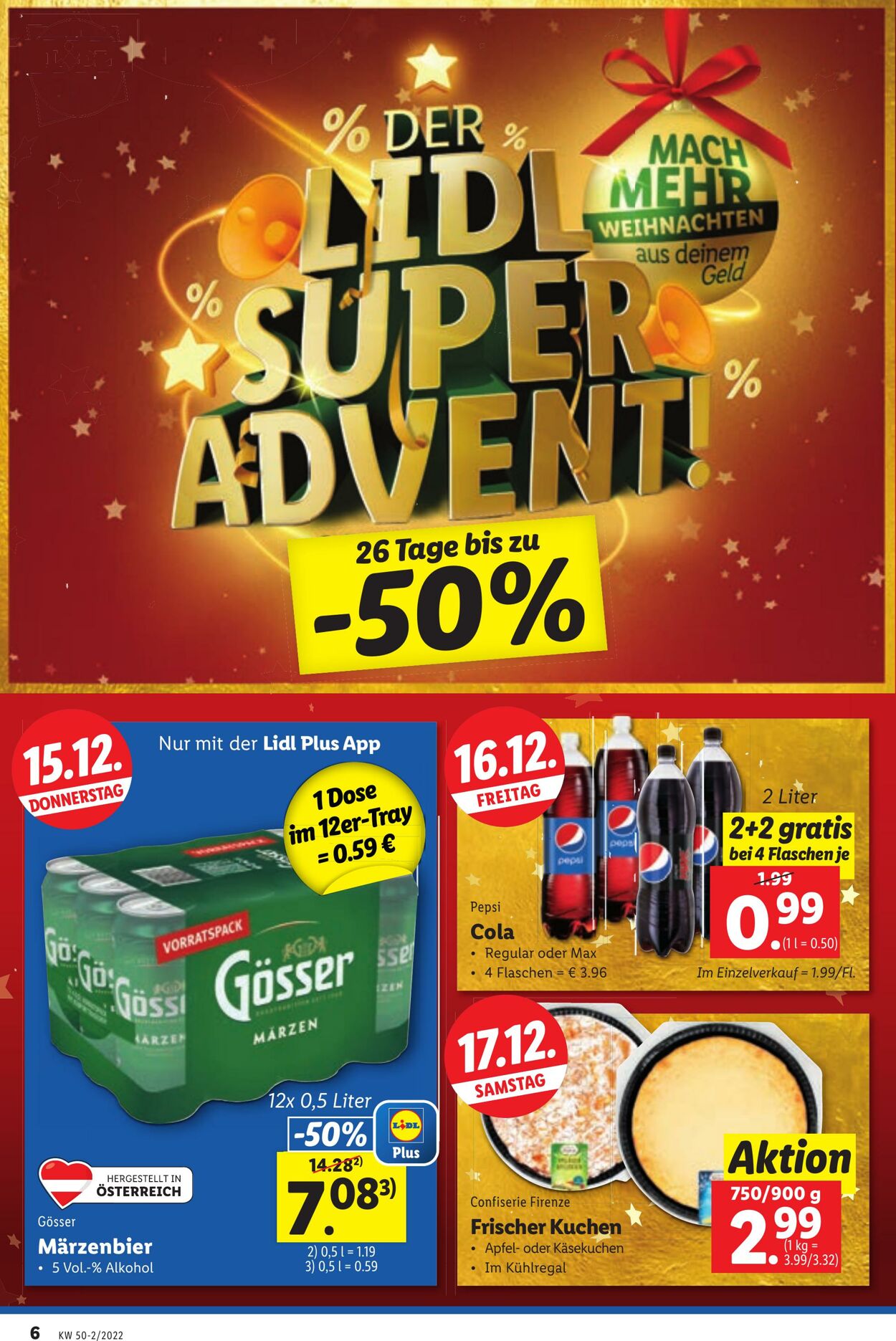 Prospekt Lidl 15.12.2022 - 21.12.2022