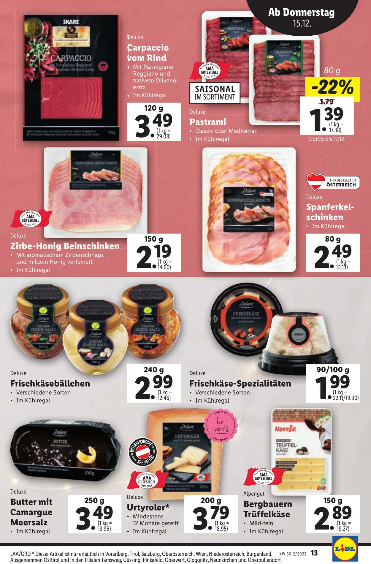 Prospekt Lidl 15.12.2022 - 21.12.2022