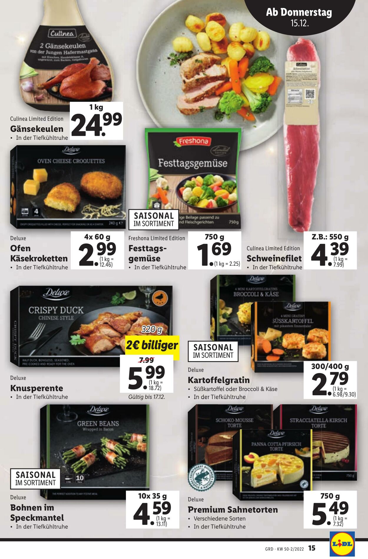 Prospekt Lidl 15.12.2022 - 21.12.2022