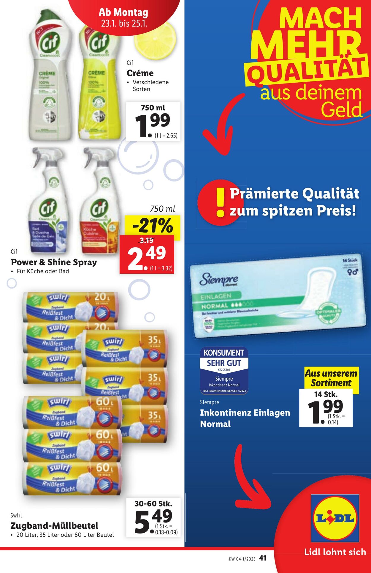 Prospekt Lidl 19.01.2023 - 25.01.2023