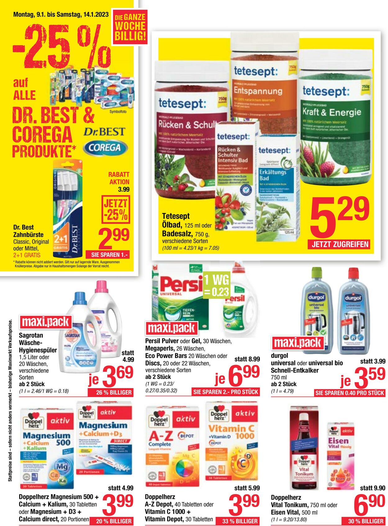 Prospekt Maximarkt 09.01.2023 - 14.01.2023