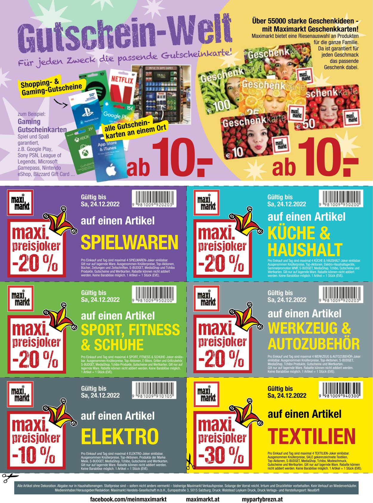 Prospekt Maximarkt 19.12.2022 - 24.12.2022