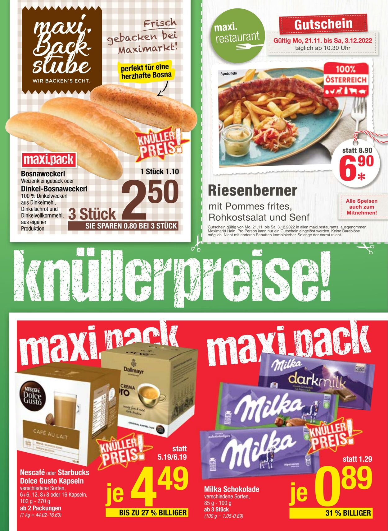 Prospekt Maximarkt 21.11.2022 - 26.11.2022