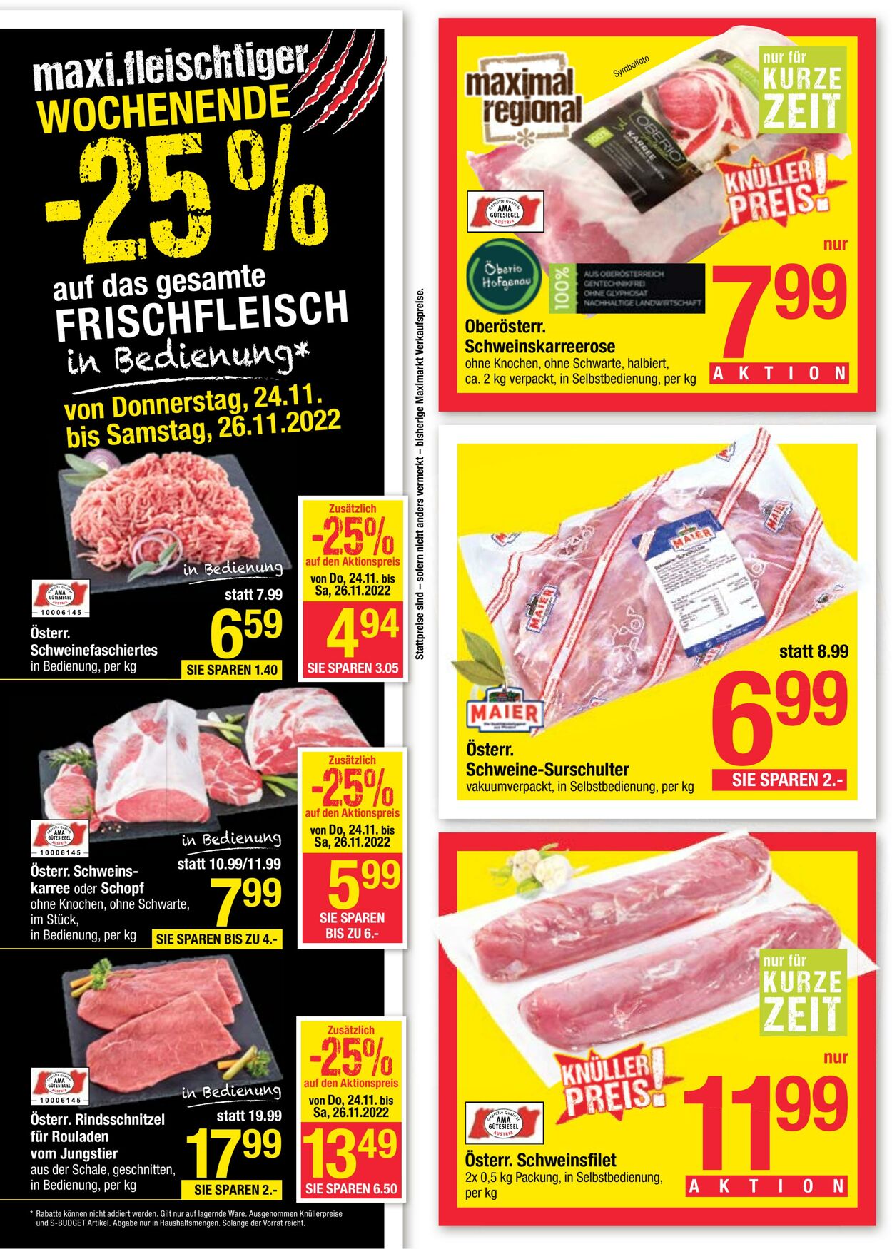 Prospekt Maximarkt 21.11.2022 - 26.11.2022