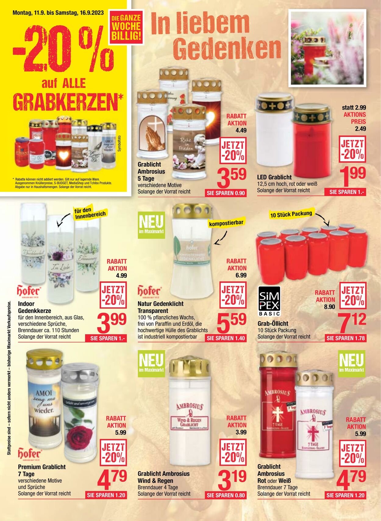 Prospekt Maximarkt 14.09.2023 - 16.09.2023