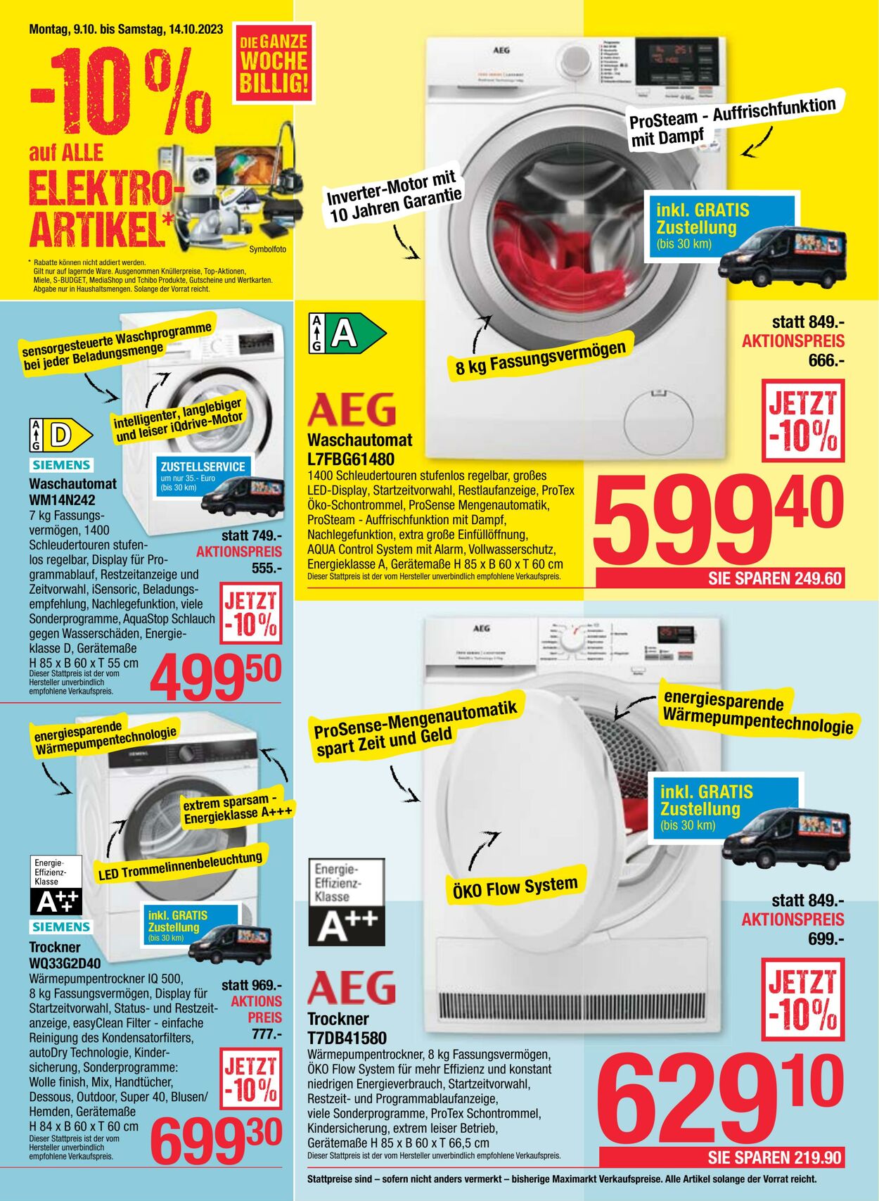 Prospekt Maximarkt 09.10.2023 - 14.10.2023