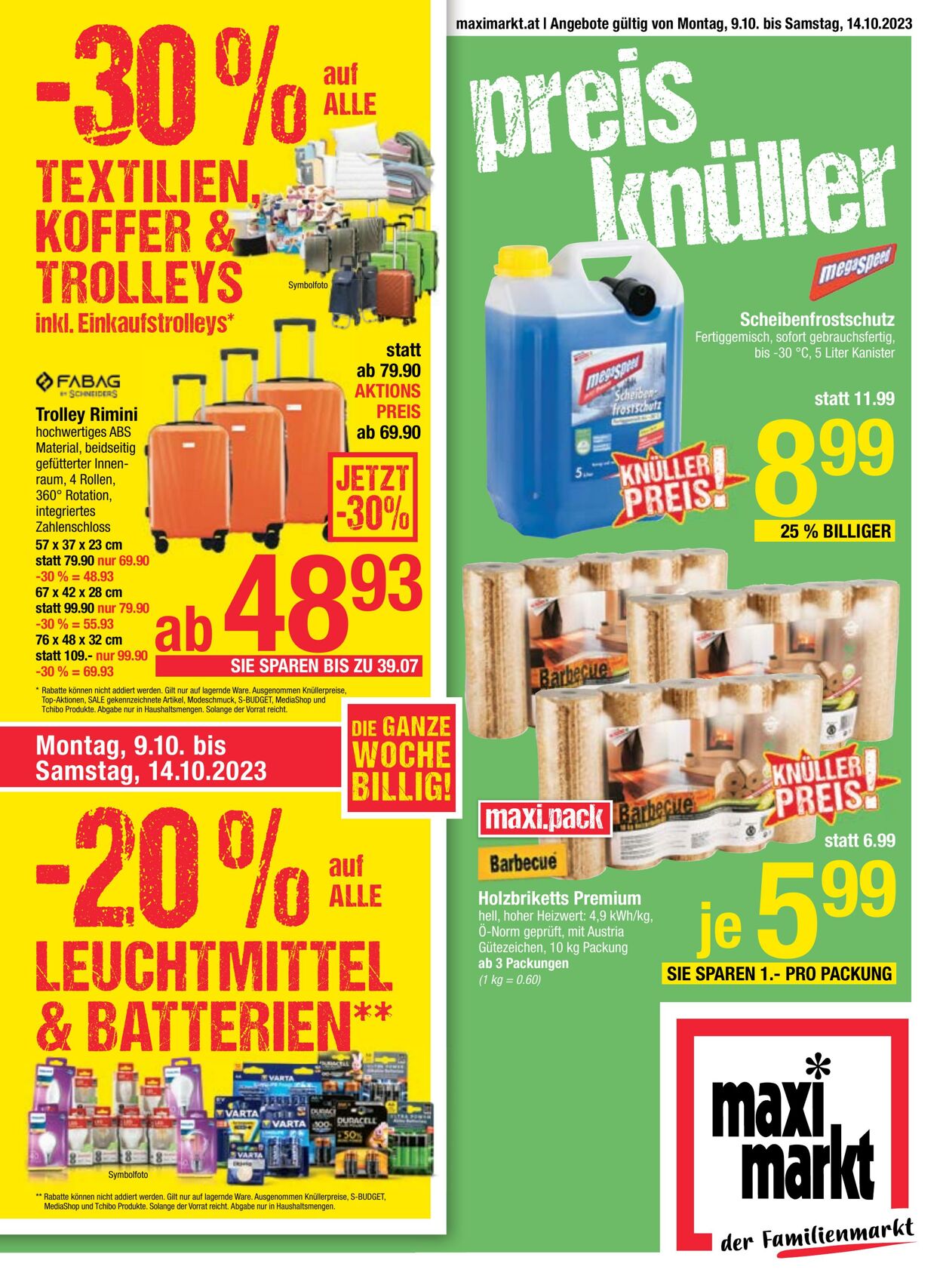 Prospekt Maximarkt 09.10.2023 - 14.10.2023