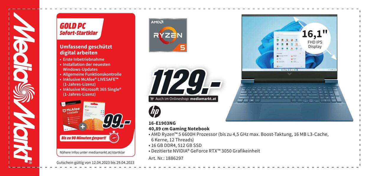 Prospekt Media Markt 12.04.2023 - 29.04.2023