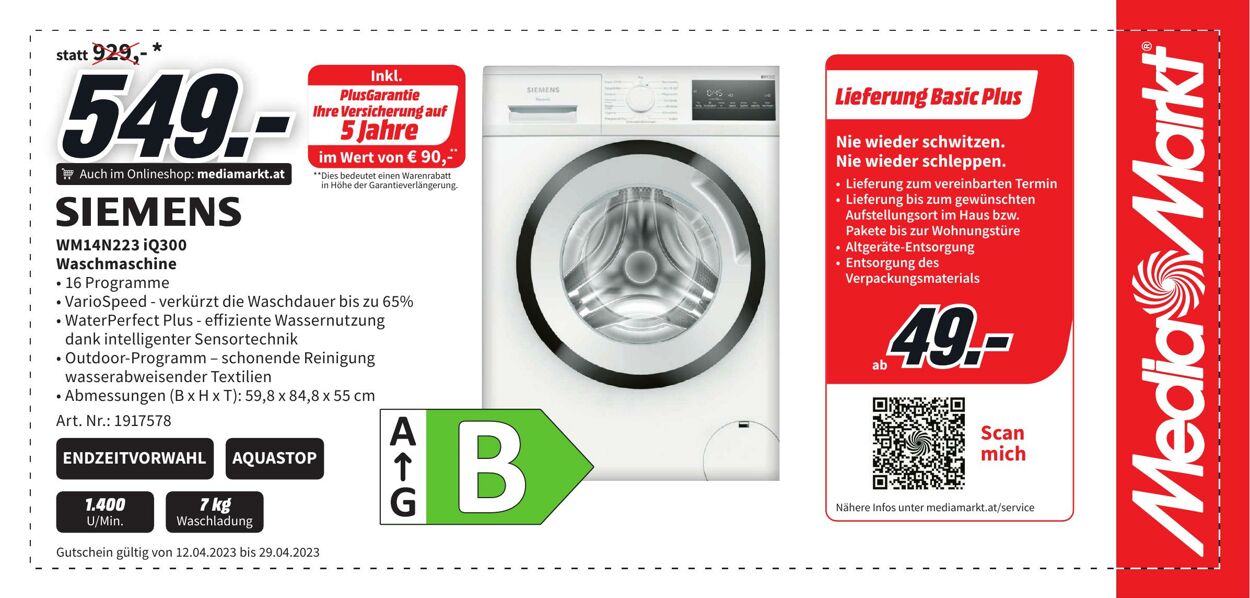 Prospekt Media Markt 12.04.2023 - 29.04.2023