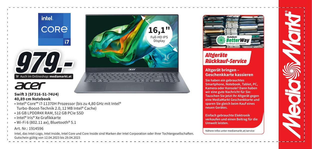 Prospekt Media Markt 12.04.2023 - 29.04.2023