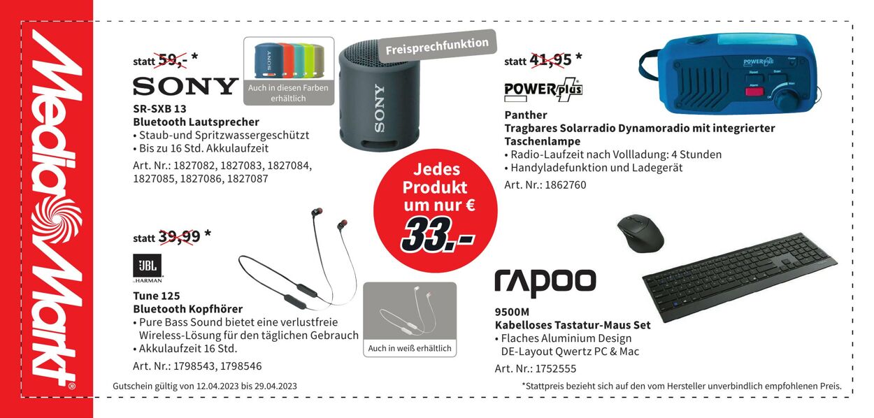 Prospekt Media Markt 12.04.2023 - 29.04.2023