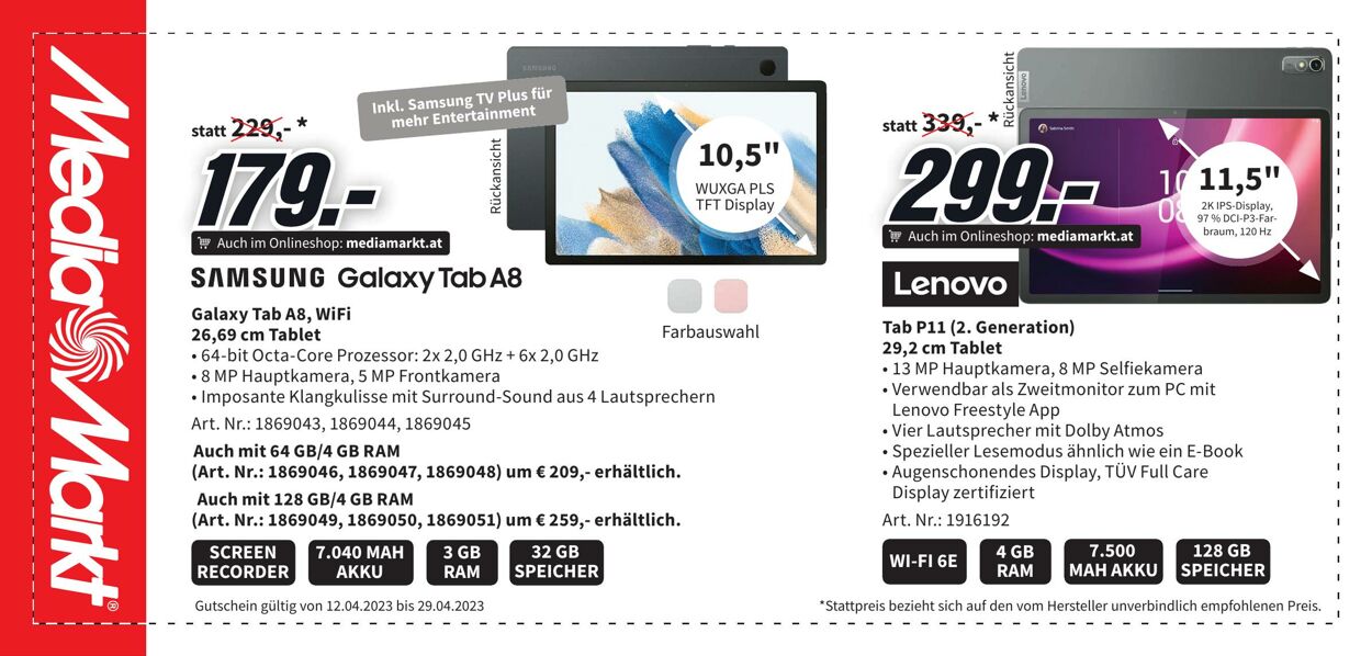 Prospekt Media Markt 12.04.2023 - 29.04.2023