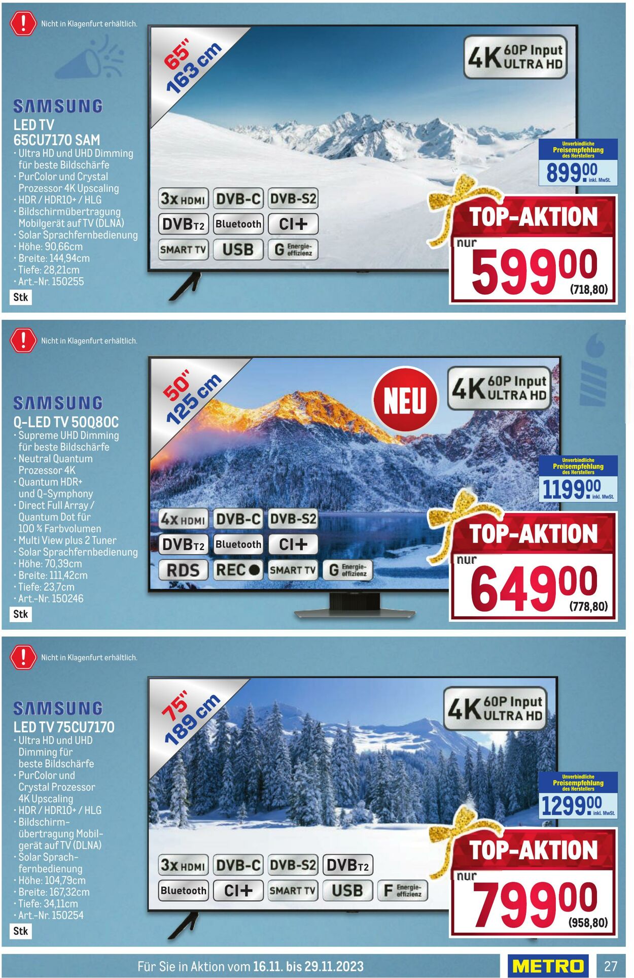 Prospekt Metro 16.11.2023 - 29.11.2023