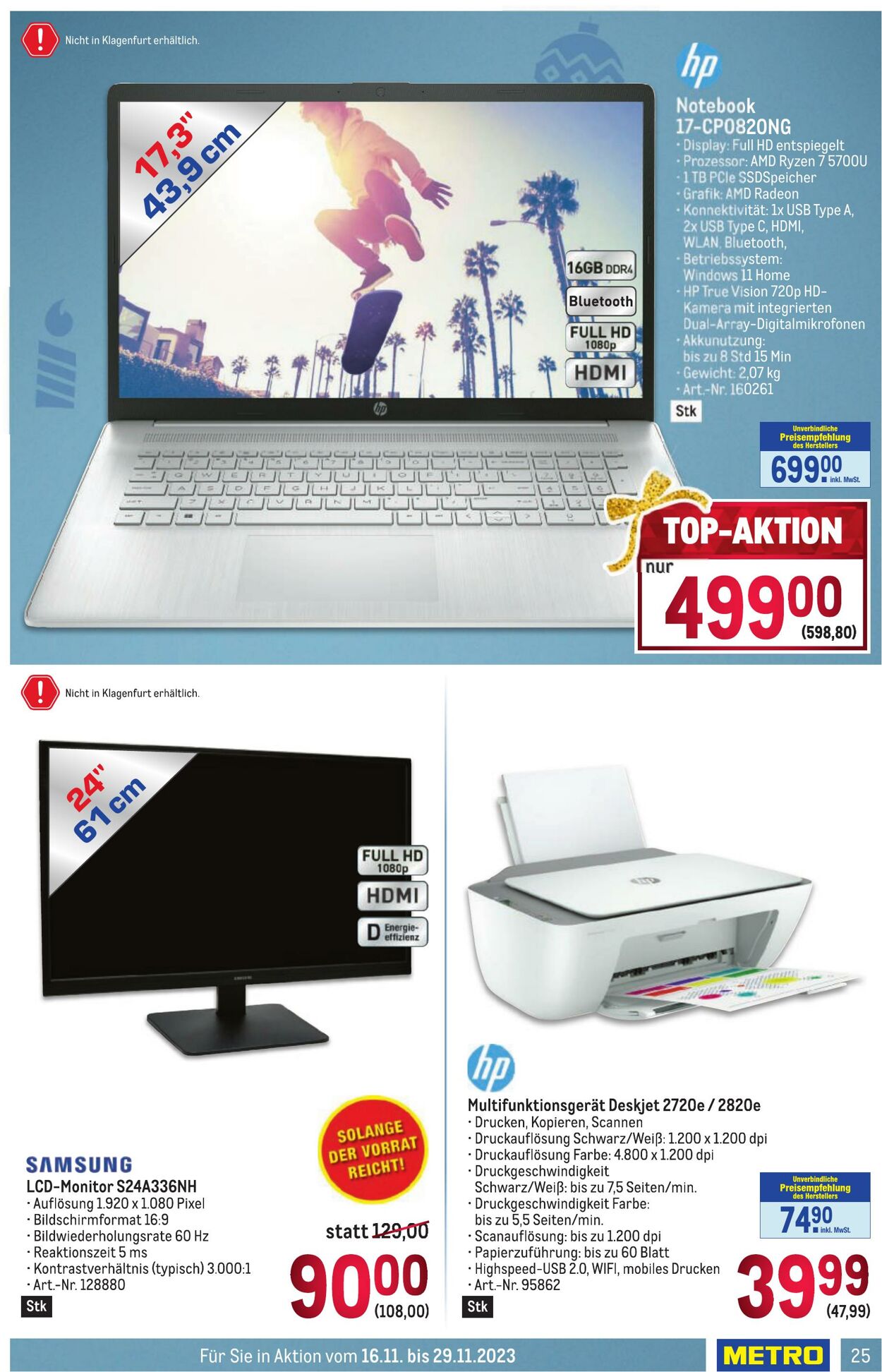 Prospekt Metro 16.11.2023 - 29.11.2023