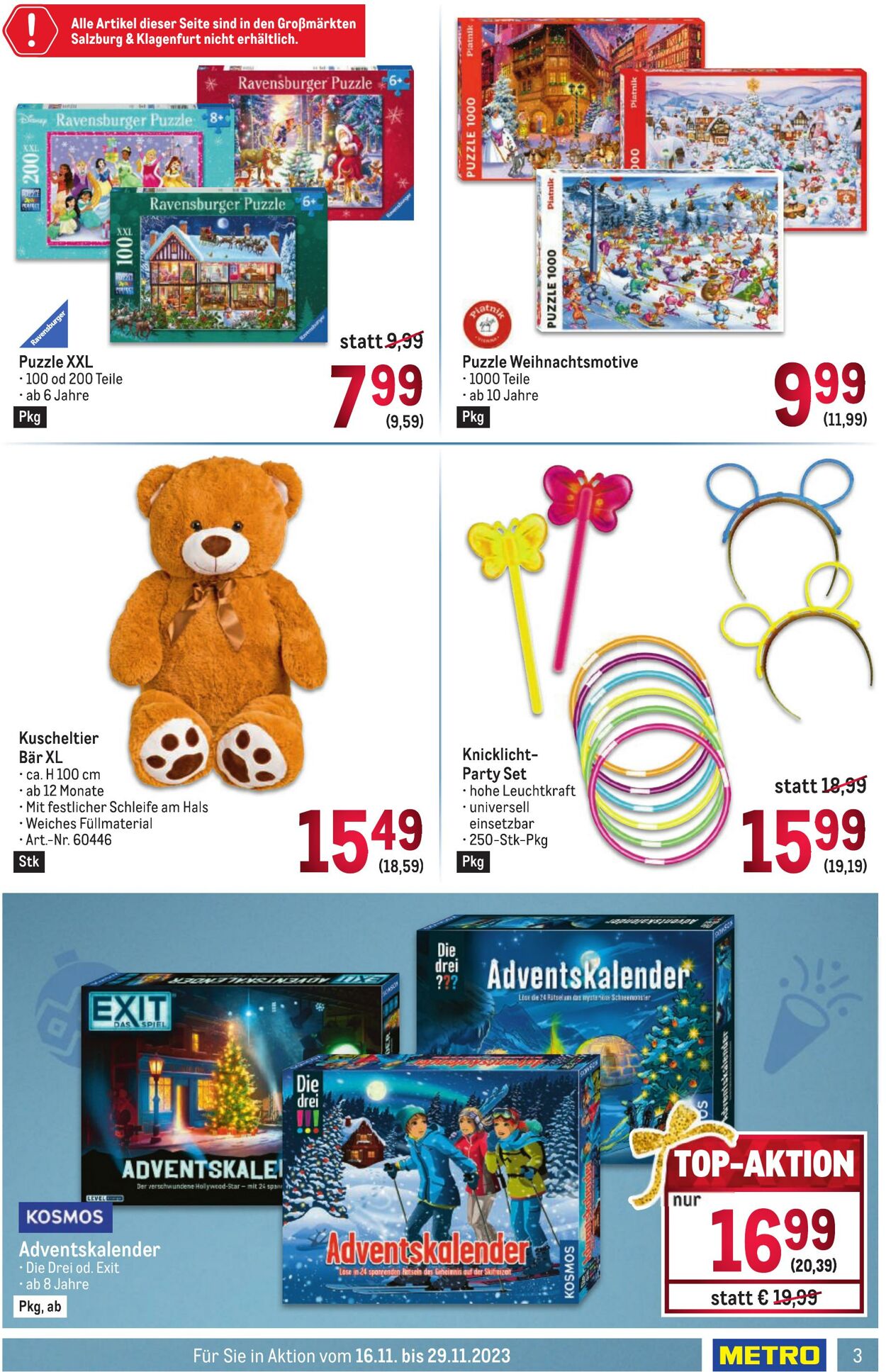 Prospekt Metro 16.11.2023 - 29.11.2023
