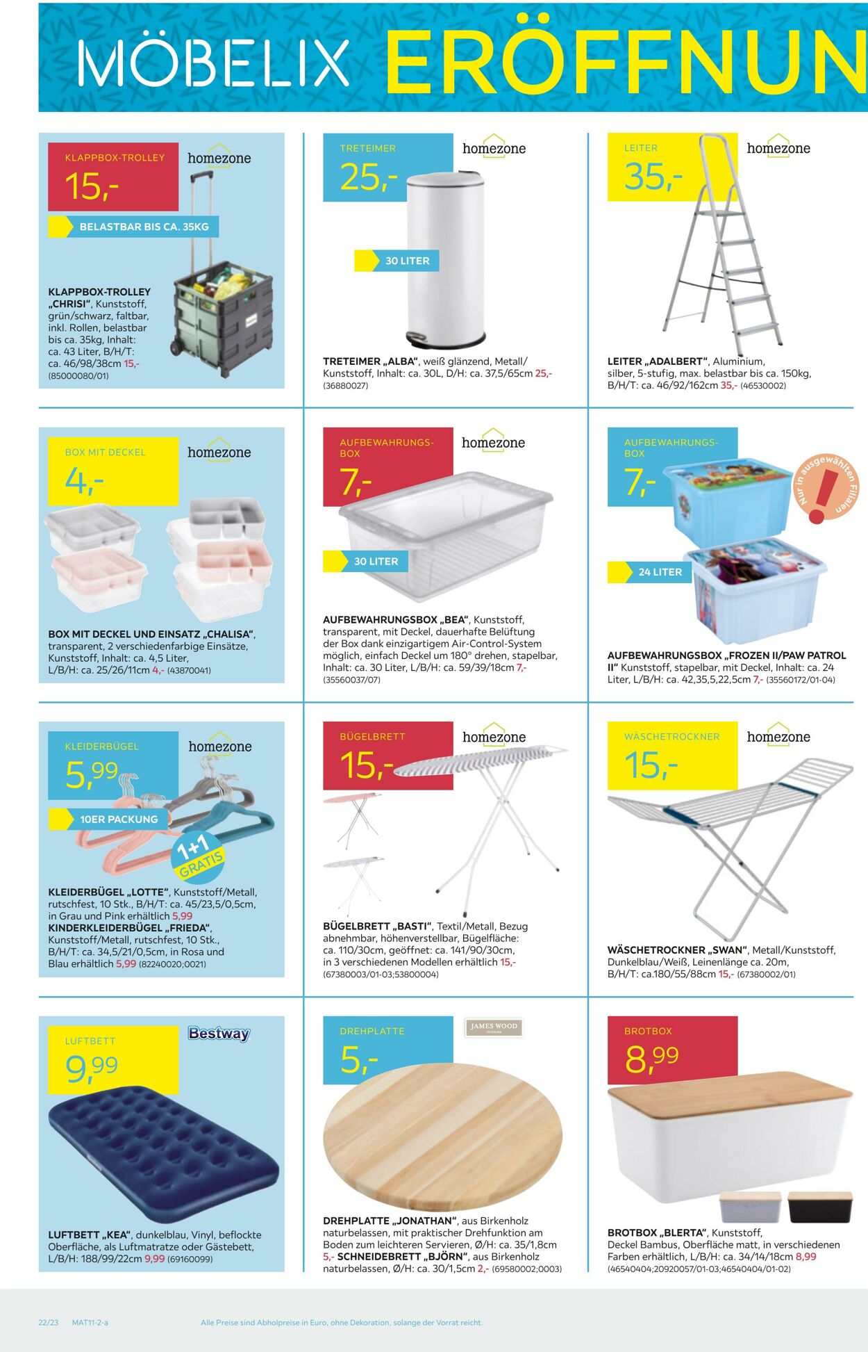 Prospekt Möbelix 31.10.2022 - 08.11.2022
