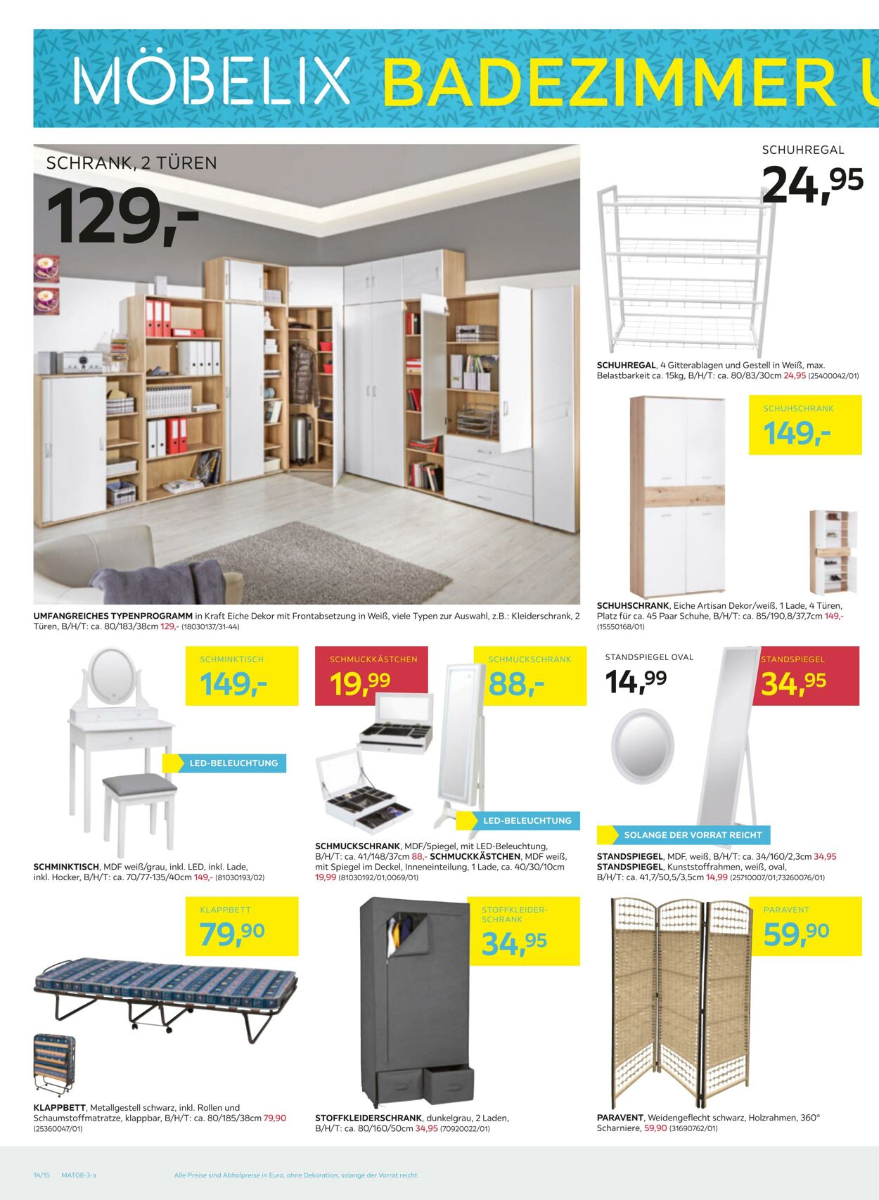 Prospekt Möbelix 31.07.2023 - 08.08.2023