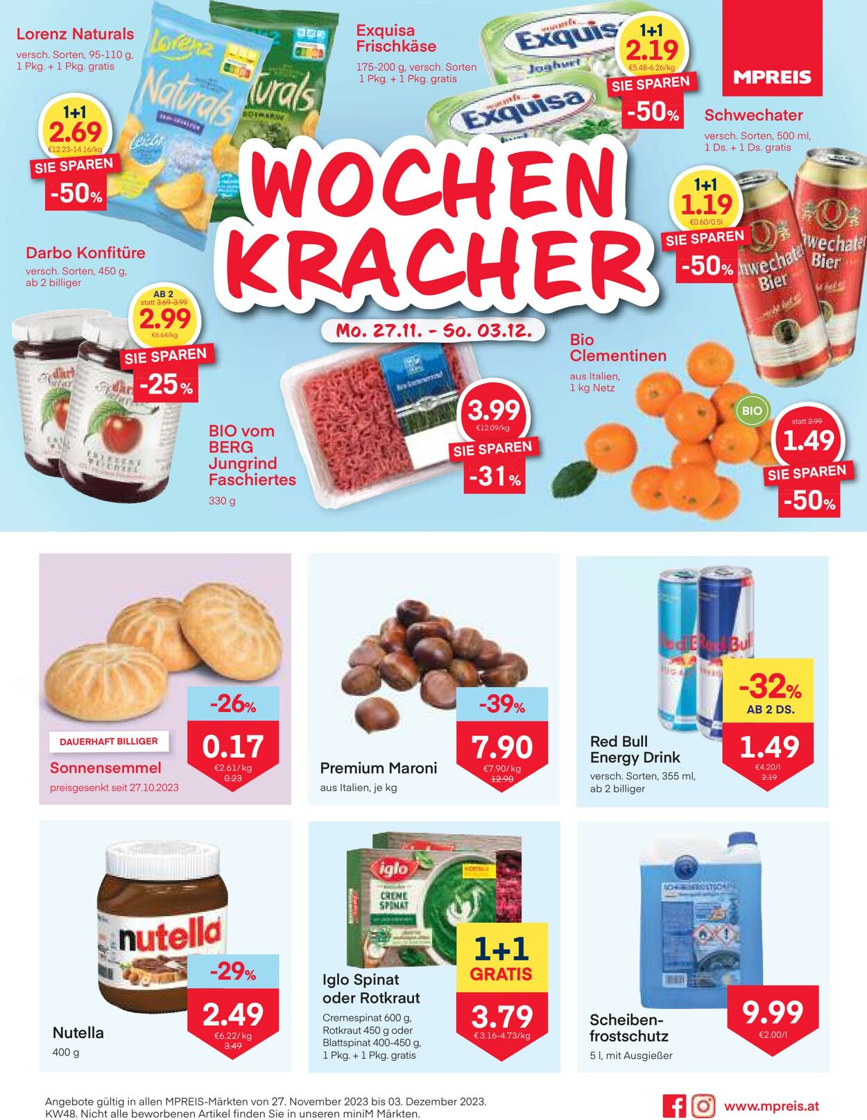 Prospekt MPREIS 27.11.2023 - 03.12.2023