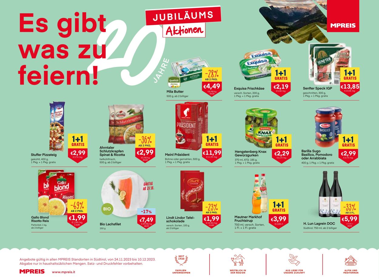 Prospekt MPREIS 24.11.2023 - 10.12.2023