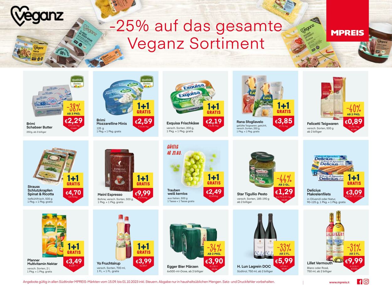 Prospekt MPREIS 15.09.2023 - 01.10.2023