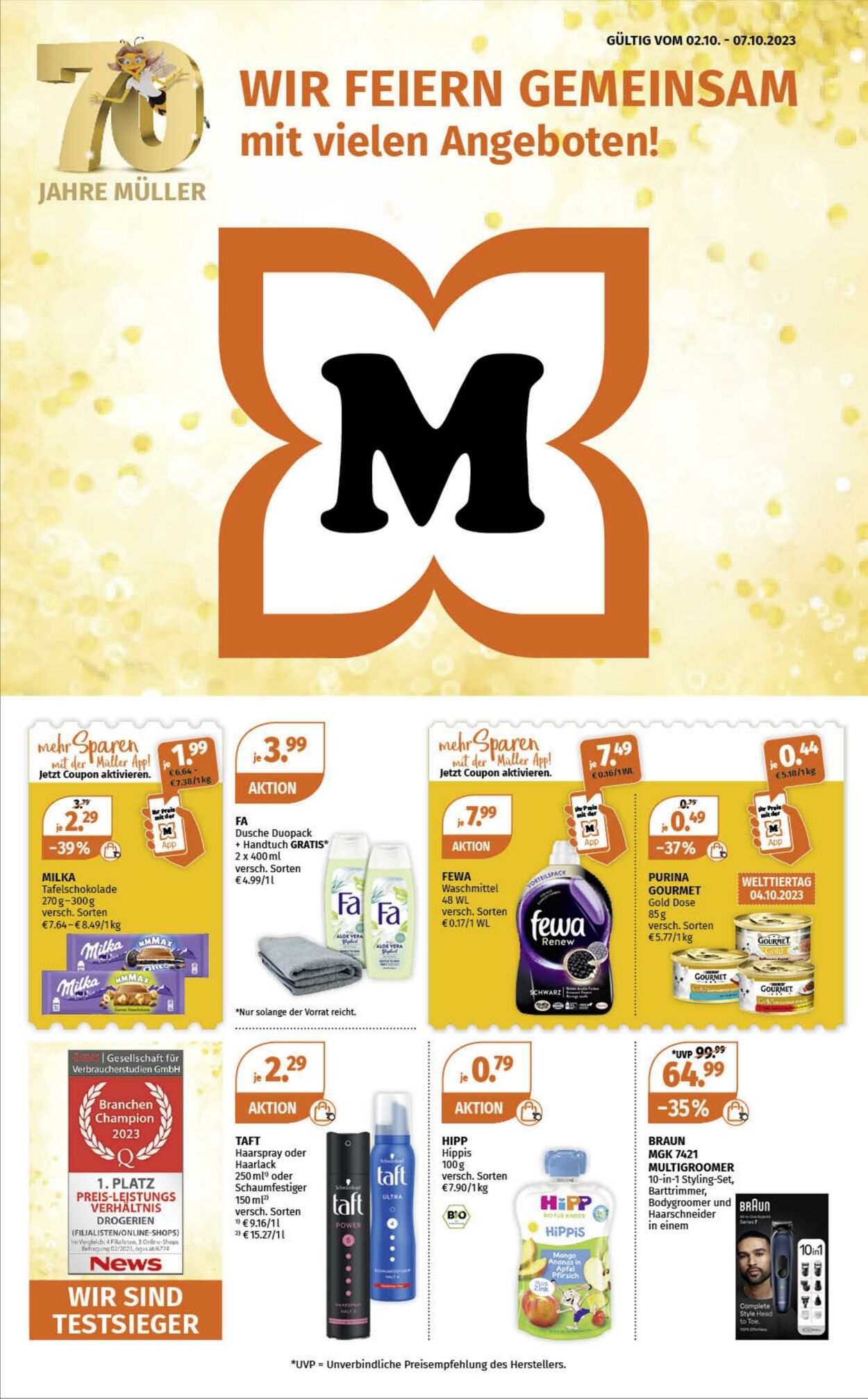 Prospekt Müller 02.10.2023 - 07.10.2023