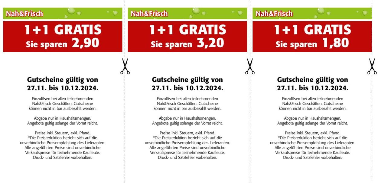 Prospekt Nah Frisch 27.11.2024 - 10.12.2024