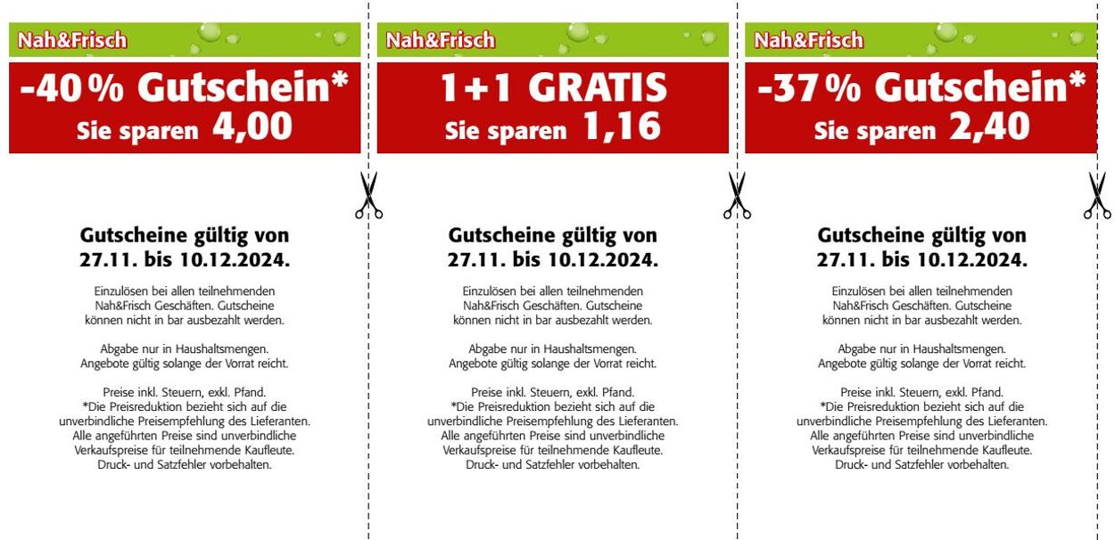 Prospekt Nah Frisch 27.11.2024 - 10.12.2024