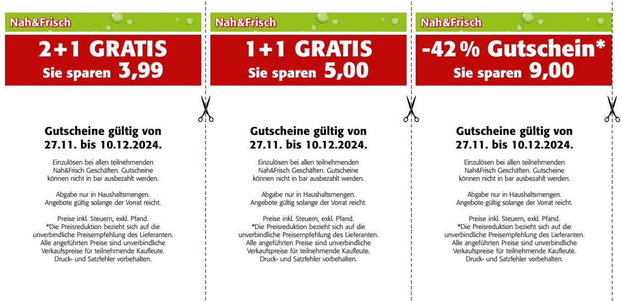 Prospekt Nah Frisch 27.11.2024 - 10.12.2024