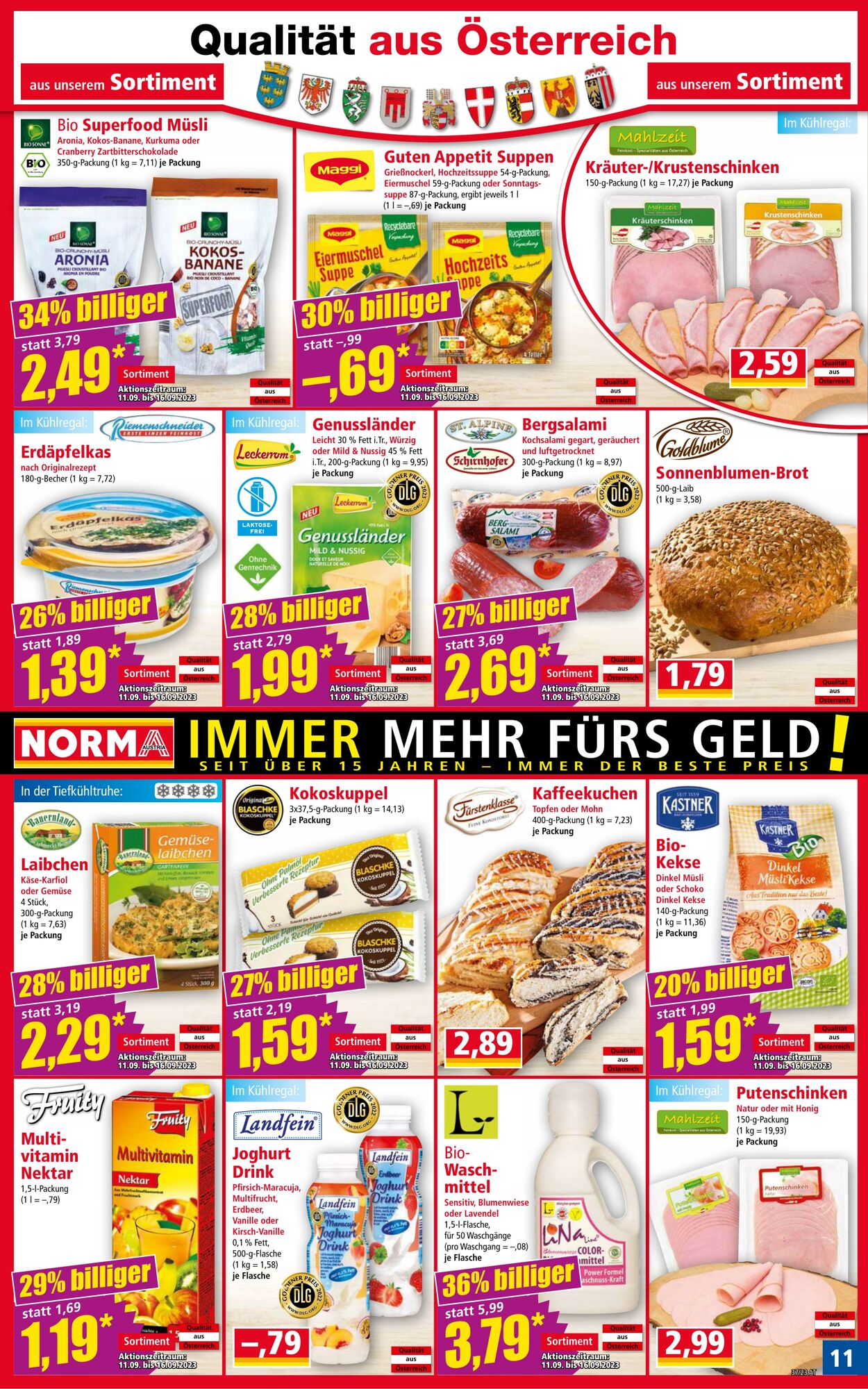 Prospekt Norma 11.09.2023 - 17.09.2023