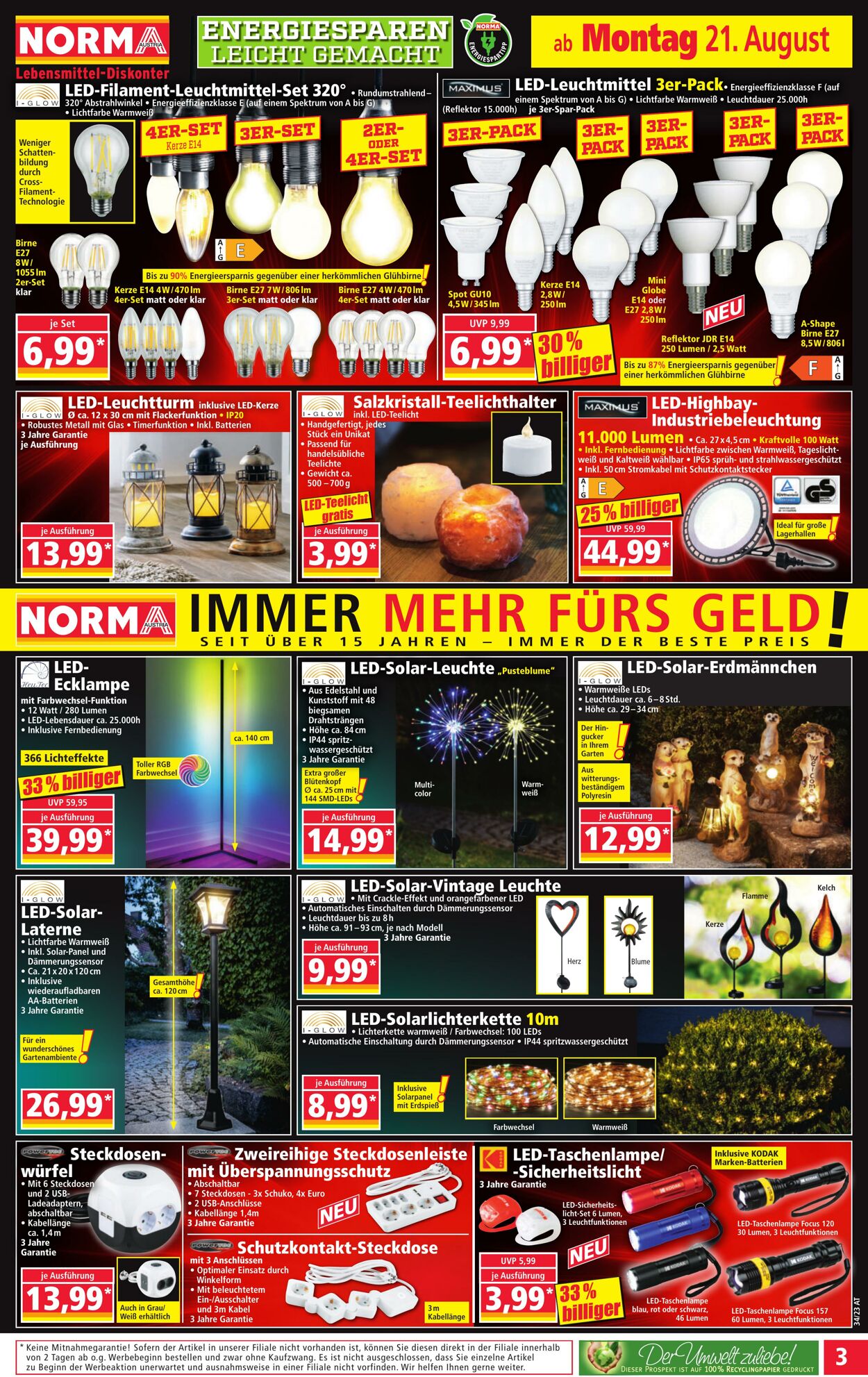 Prospekt Norma 21.08.2023 - 27.08.2023