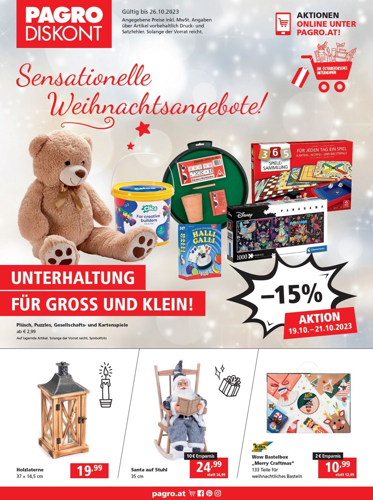 Prospekt Pagro 19.10.2023 - 26.10.2023