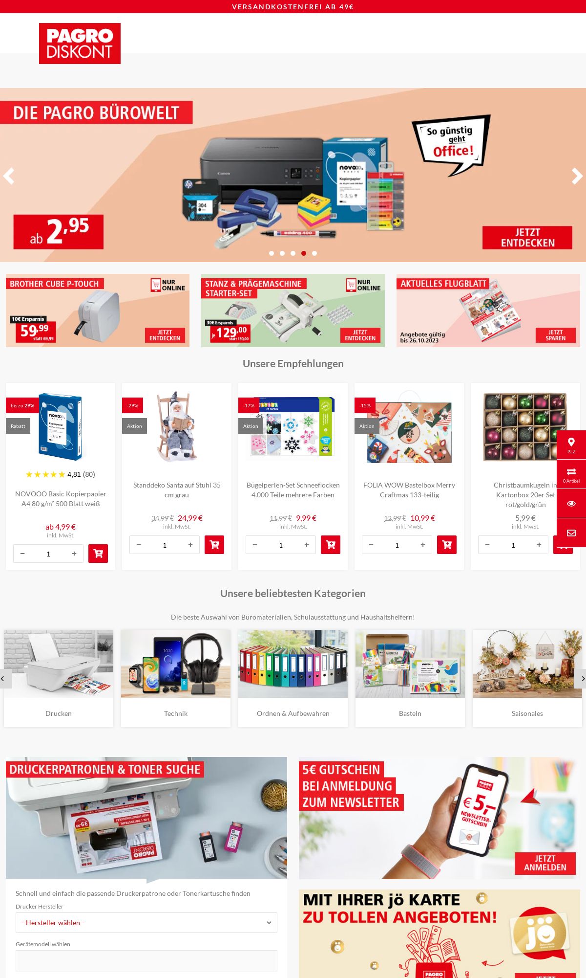 Prospekt Pagro 16.10.2023 - 22.10.2023