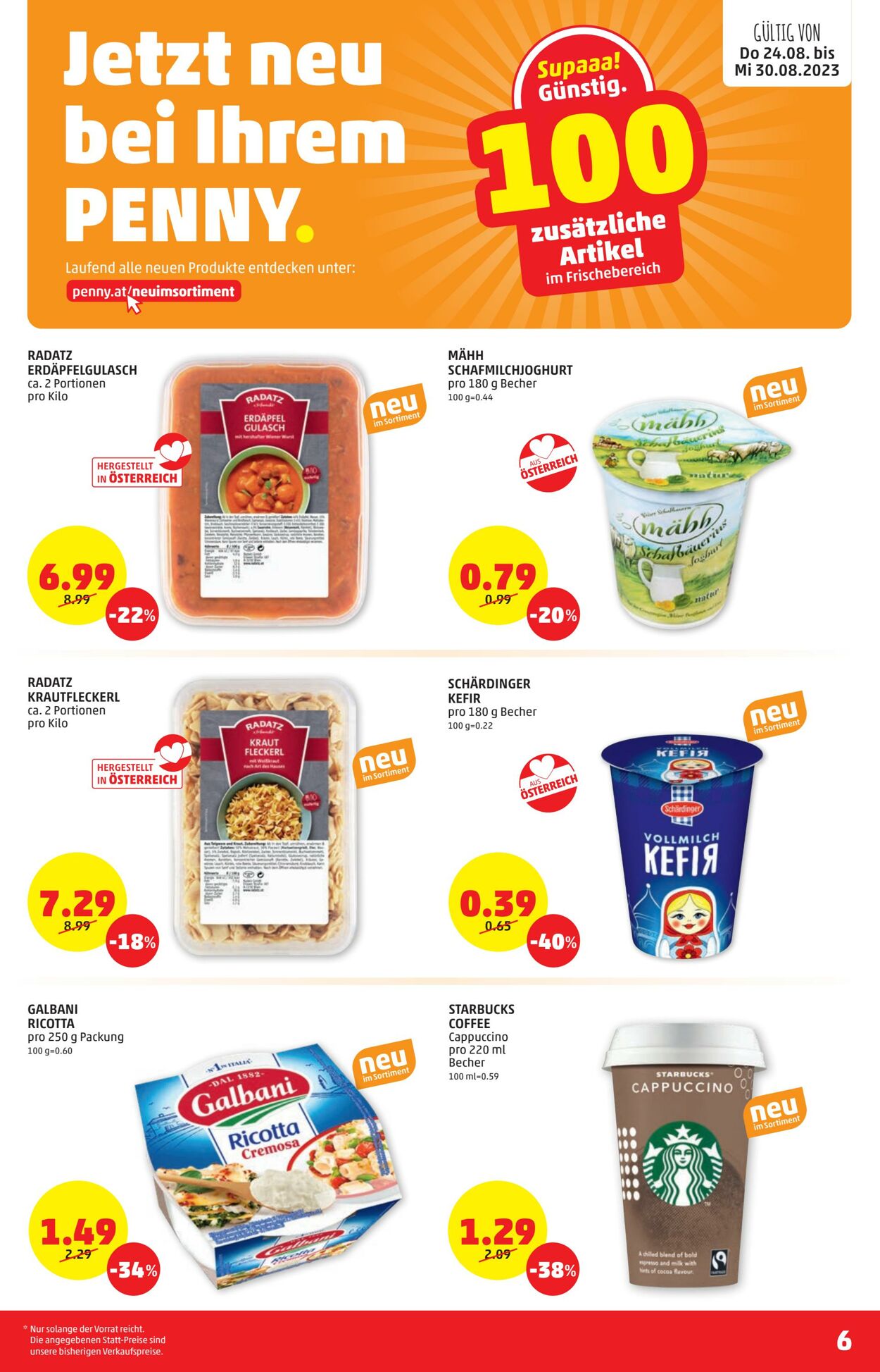 Prospekt Penny Markt 24.08.2023 - 30.08.2023