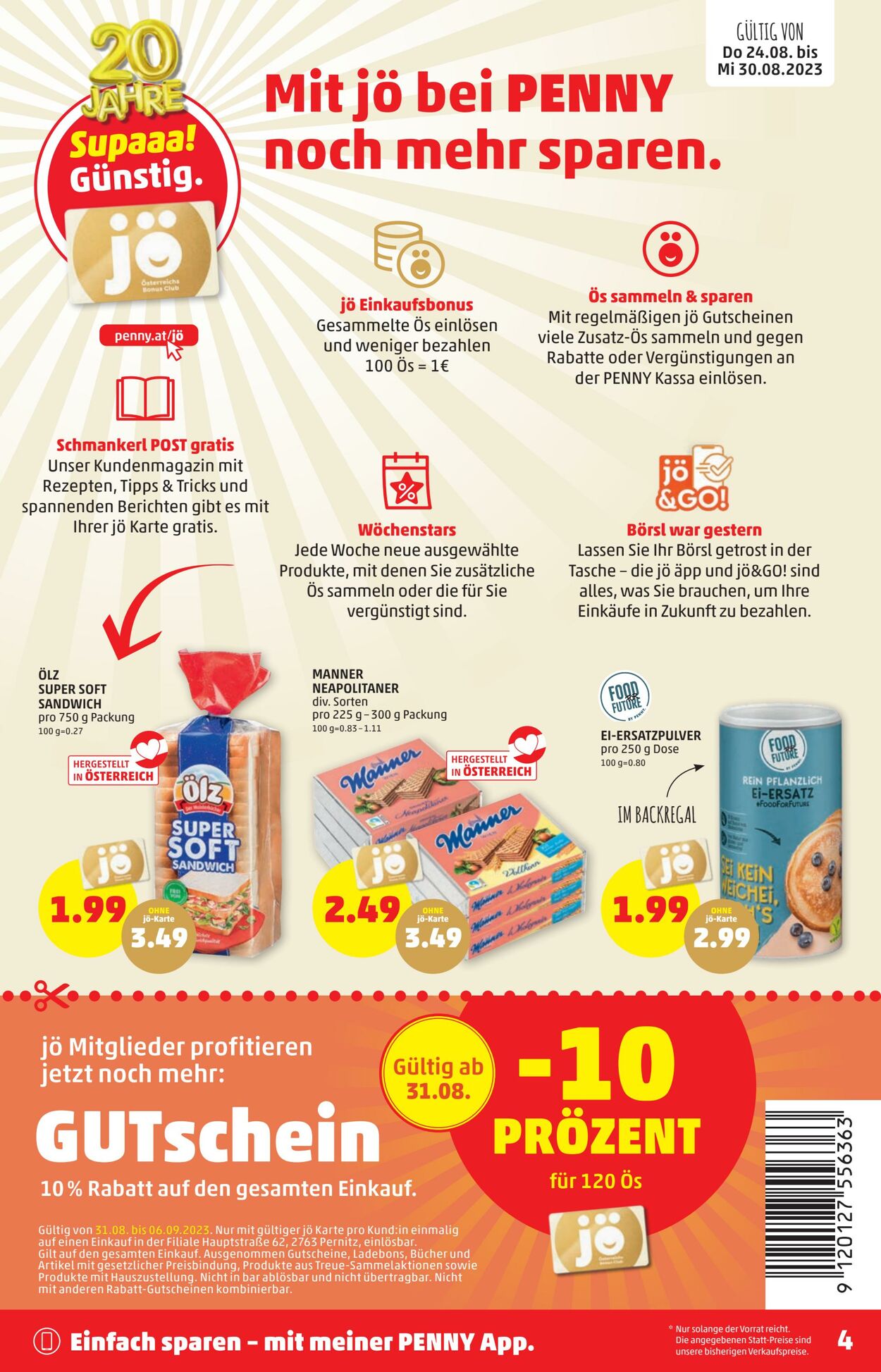 Prospekt Penny Markt 24.08.2023 - 30.08.2023