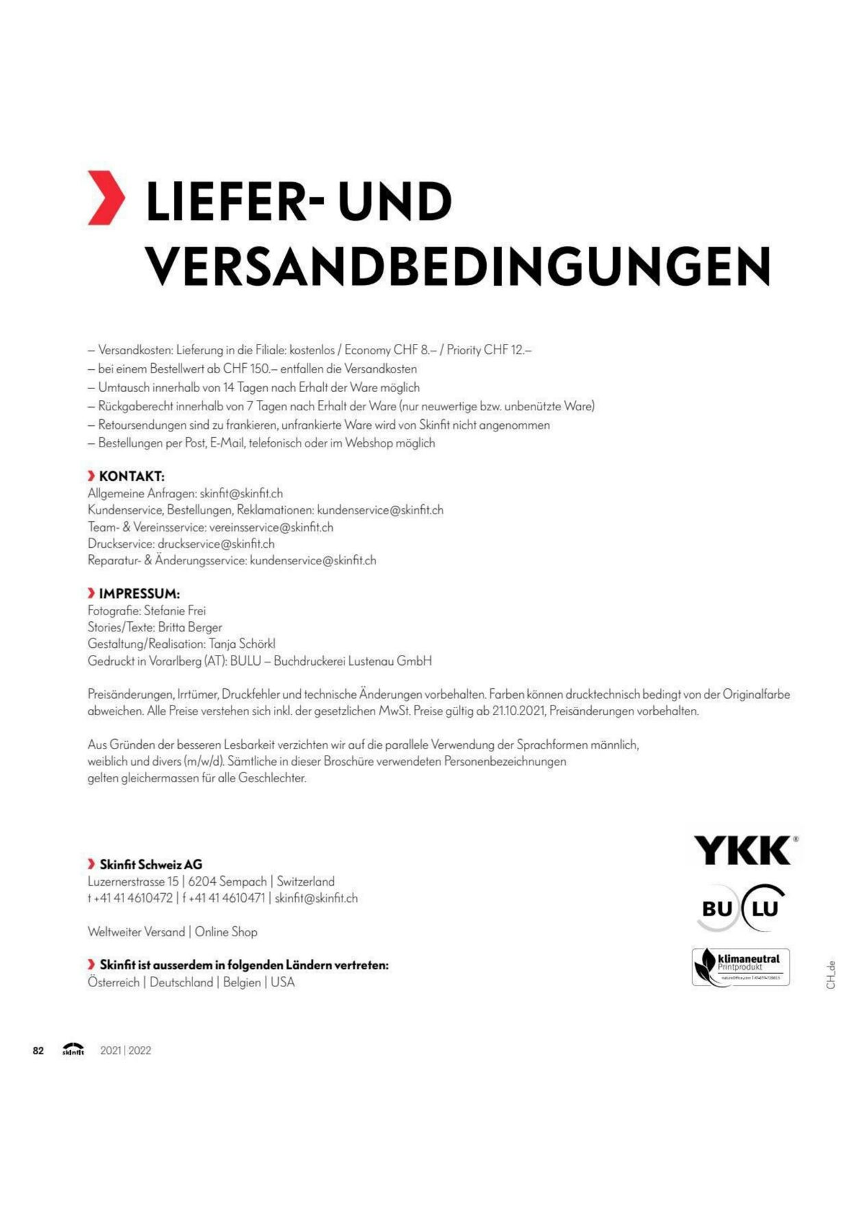 Prospekt Skinfit 01.09.2022 - 31.12.2022