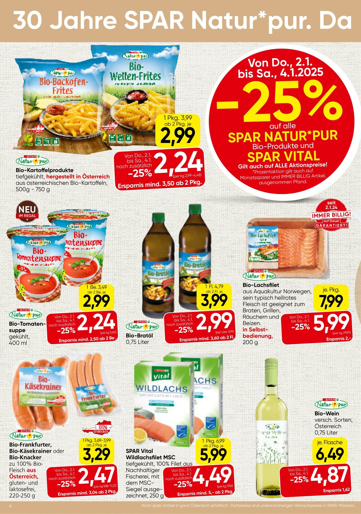 Prospekt Spar 02.01.2025 - 15.01.2025