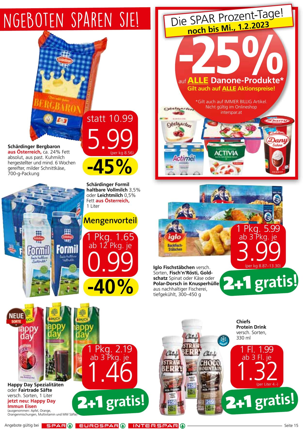 Prospekt Spar 26.01.2023 - 01.02.2023