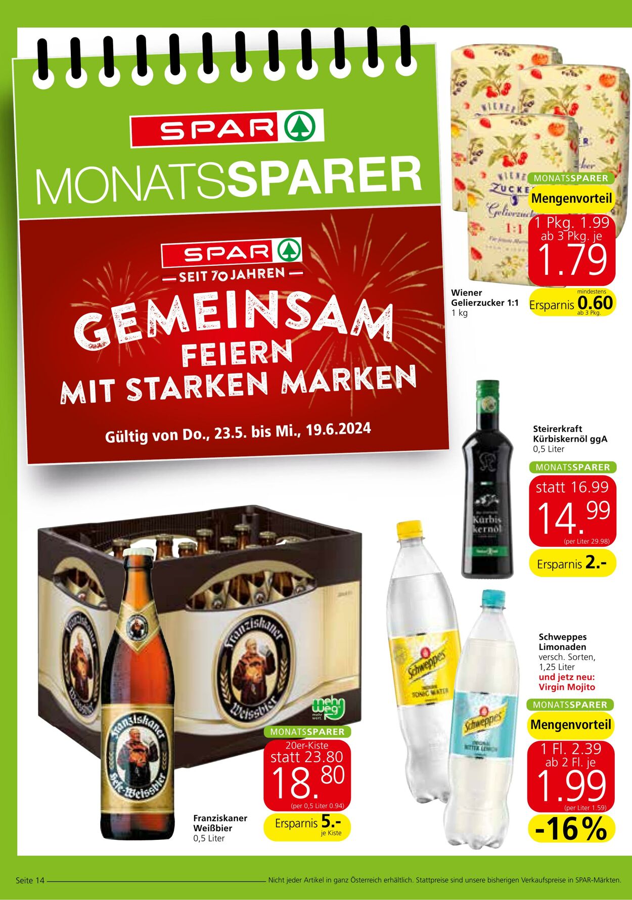 Prospekt Spar 23.05.2024 - 28.05.2024