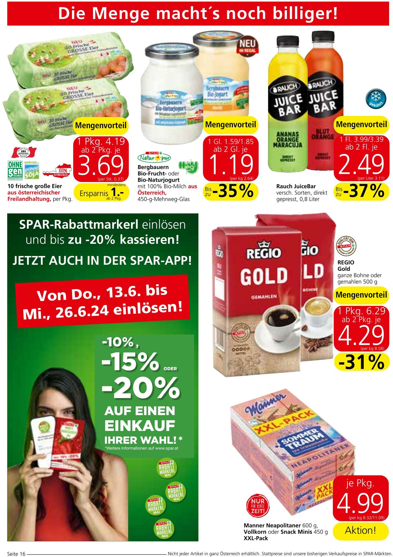 Prospekt Spar 13.06.2024 - 26.06.2024