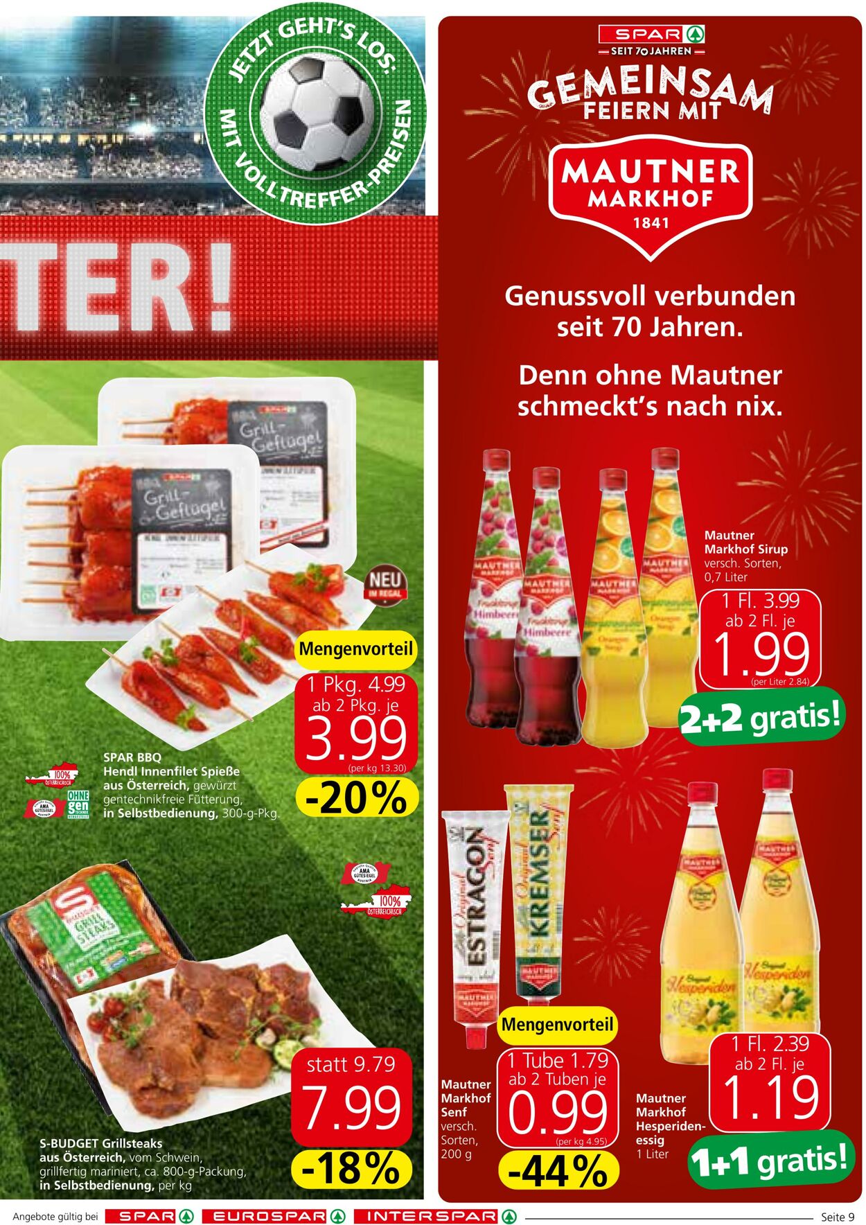 Prospekt Spar 13.06.2024 - 26.06.2024