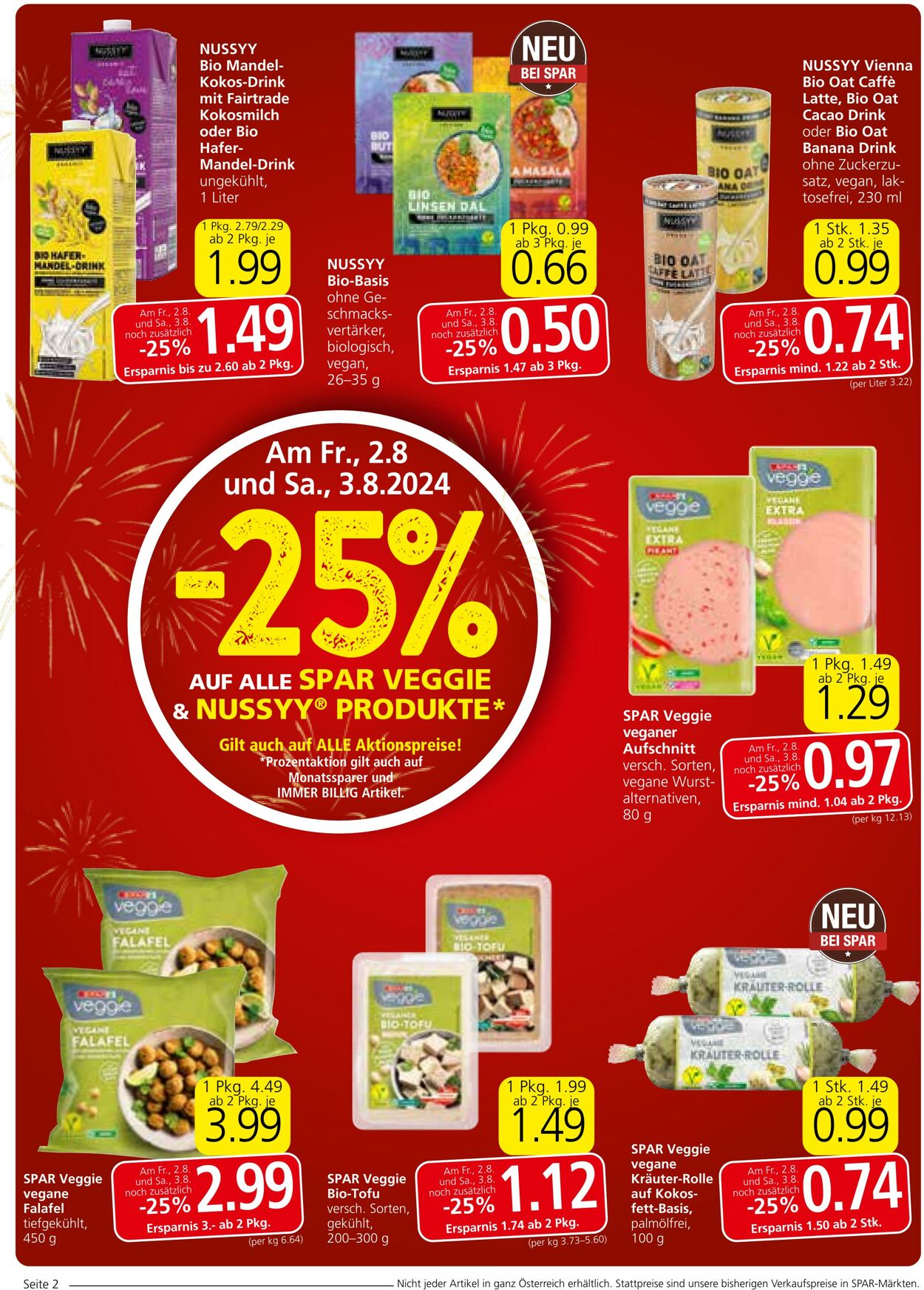 Prospekt Spar 01.08.2024 - 07.08.2024