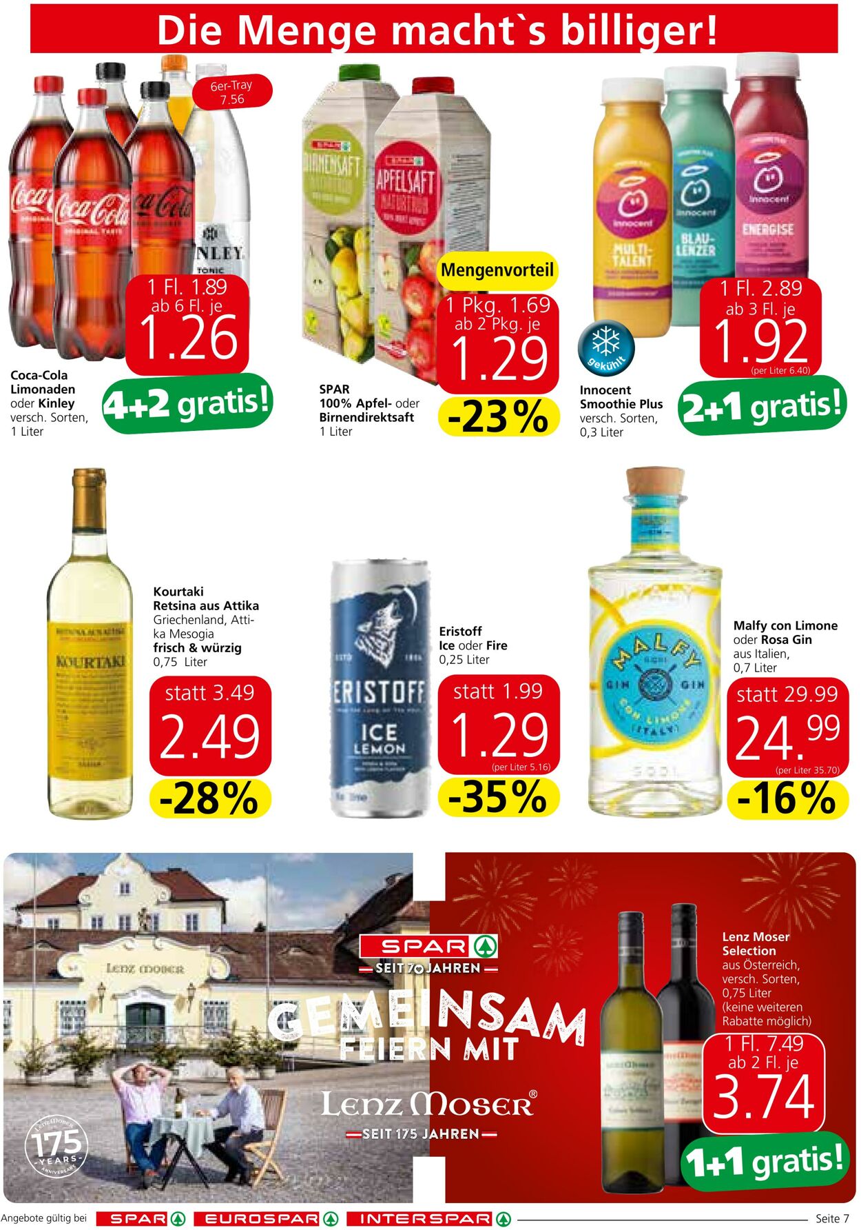 Prospekt Spar 22.08.2024 - 04.09.2024