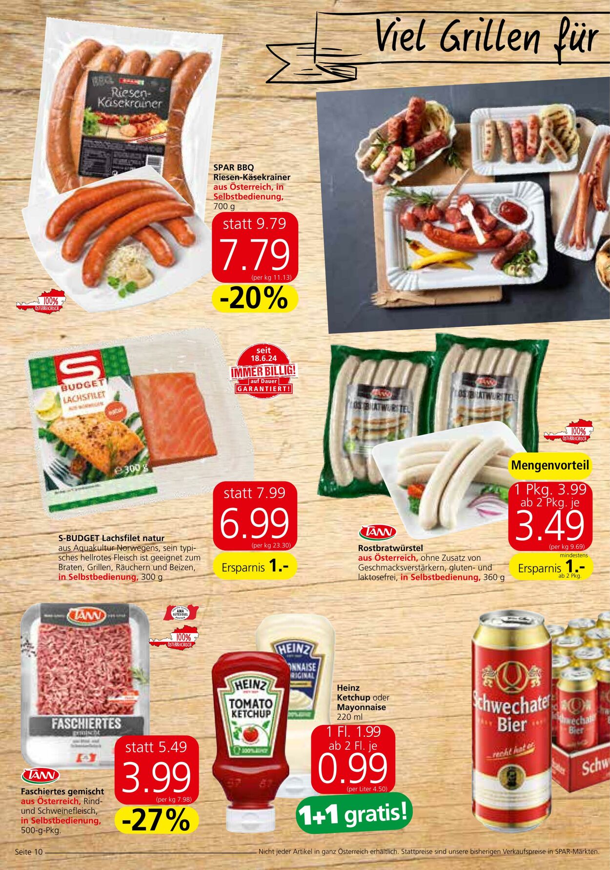 Prospekt Spar 22.08.2024 - 04.09.2024