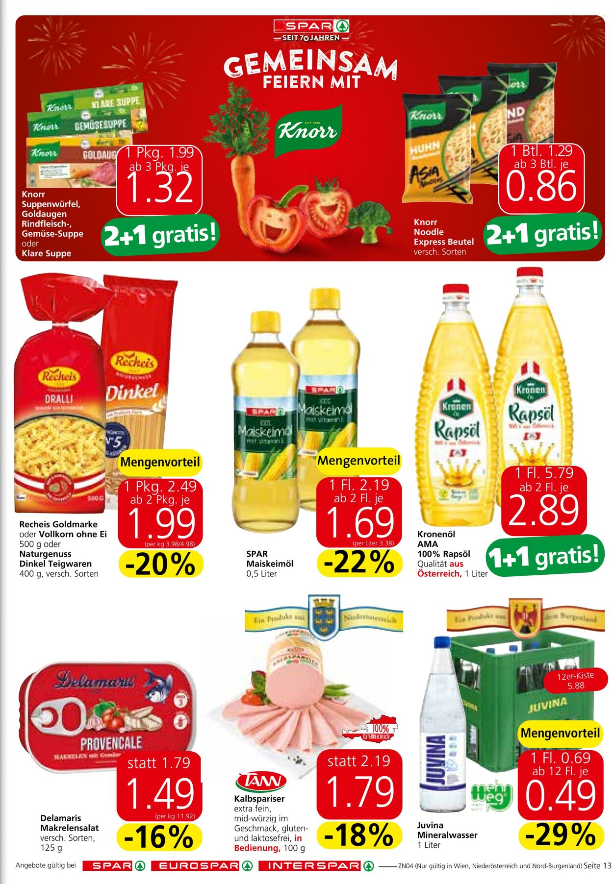 Prospekt Spar 22.08.2024 - 04.09.2024