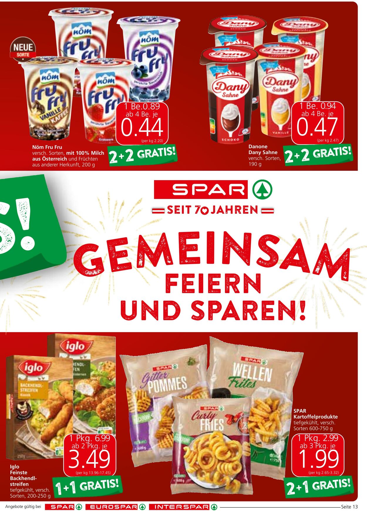 Prospekt Spar 19.09.2024 - 02.10.2024