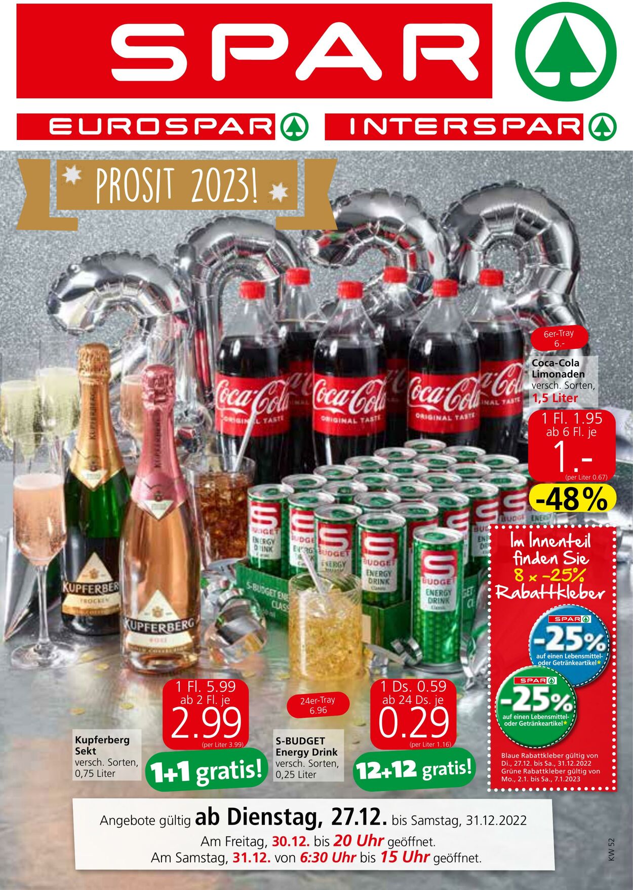 Prospekt Spar 27.12.2022 - 31.12.2022